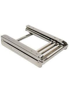 Hajólétra 4 fokos inox, teleszkópos, platform alá
