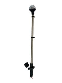   Körbevilágító 360° fehér fény 54 cm fekete kivehető talppal