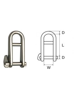 Sekli 8mm rozsdamentes AISI 316