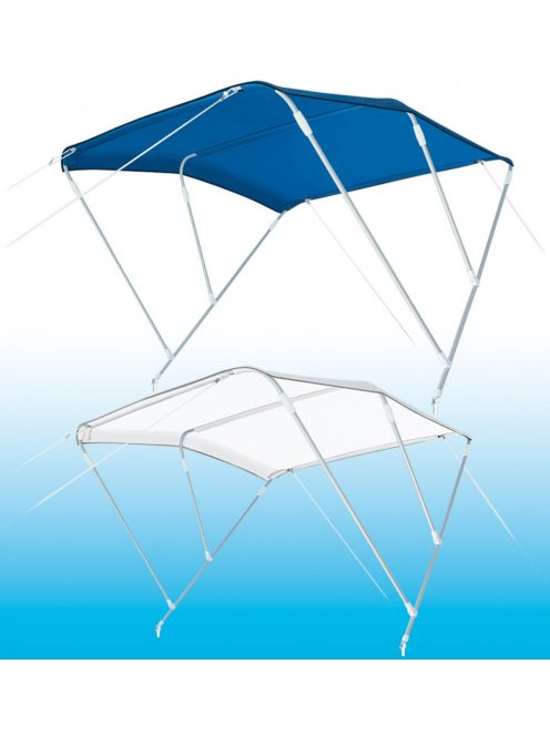 Bimini/Naptető 130cm 3tagú Rimini" kék 140cm magas"