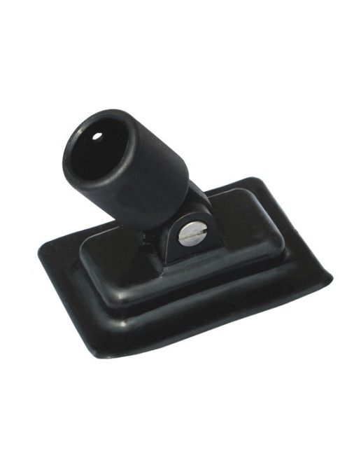 Bimini/Naptető/Cabrio elem, talp, gumicsónakra ragasztható, 22mm, fekete, műanyag