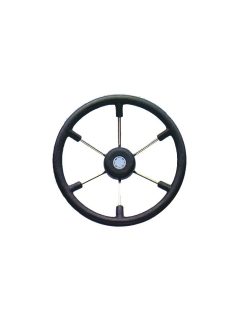 Kormány 36cm FEKETE/rozsdamentes