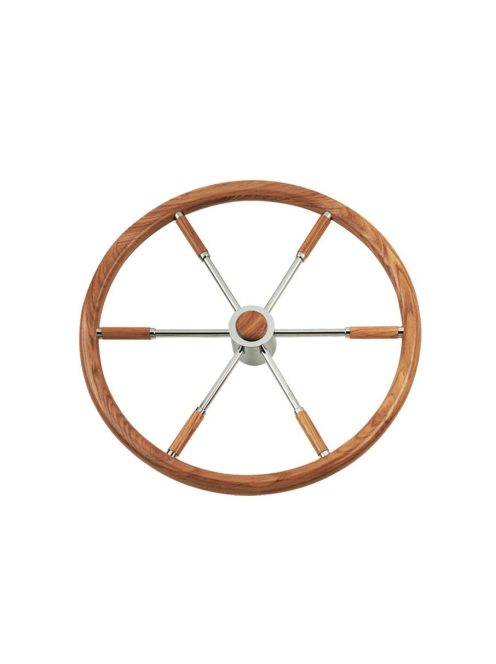 Kormány 60cm TEAK/rozsdamentes