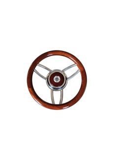 Kormány 35cm MAHAGONI/rozsdamentes