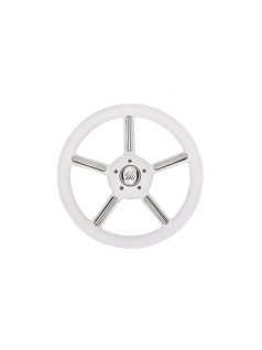 Kormány 35cm FEHÉR/rozsdamentes V56PU