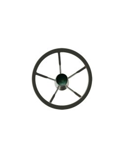 Kormány 34cm FEKETE/rozsdamentes