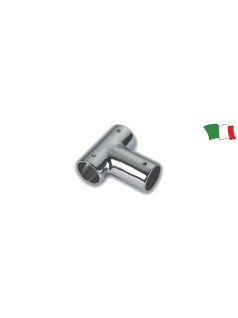   Korlátelem "T elem" 22mm 90fokos, vastagfalú, krómozott réz