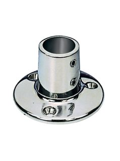   Korlátelem, korláttalp, 22mm 90fokos, kerek talppal, rozsdamentes