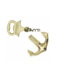 Üvegnyitó/dugóhúzó réz, horgony