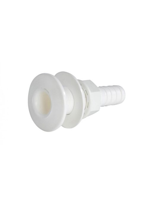 Kifolyó 3/4", 19mm, csőcsatlakozós, fehér, műanyag