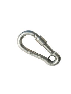 Karabiner 10mm szemes, kifelé nyíló, biztonsági