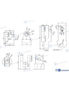 Horgonyforgó, csuklós, 10-12mm lánchoz