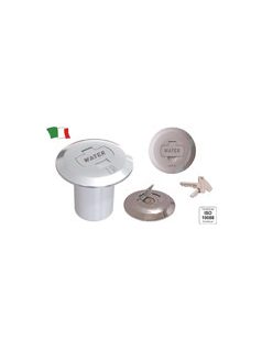   Vízbetöltő csonk 38mm "WATER" zárható, krómozott réz