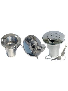   Vízbetöltő csonk 40mm "WATER" zárható, rozsdamentes