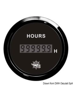 Üzemóraszámláló műszer fekete