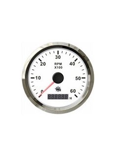 Kijelző, Fordulatszámmérő, fehér/ rozsdamentes