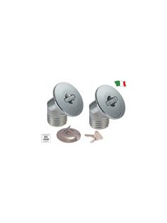   Üzemanyag betöltő csonk 38mm "FUEL" 45fokos, krómozott réz