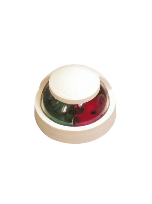 Orrfény zöld/piros 225°,navigációs fény, fehér műanyag házban