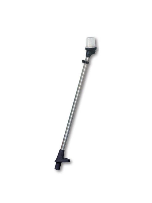 Körbevilágító, száras lámpa 360°, fehér, kivehető, 105cm