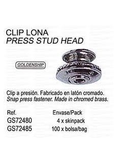   Patent felső, ponyvára, króm-nikkel sárgaréz vihar patent