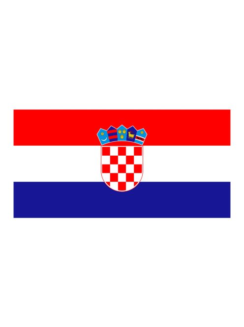 Zászló Horvát 20x30-as kötős
