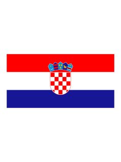 Zászló Horvát 50x75-ös kötős