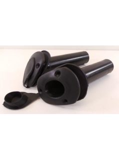 Horgászbot tartó, síkra szerelhető, fekete, műanyag