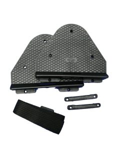 Akkumulátor tartó talp, hevederrel