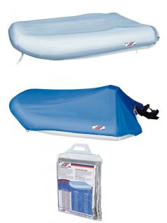 Gumicsónak ponyva 180-200cm 300 DENIERS GREY""