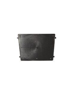 Tükörlap/pajzs fekete műanyag 430x350mm