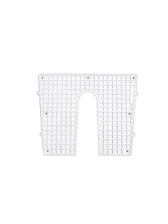 Tükörlap/pajzs szürke műanyag 430x325mm