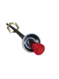 Lámpa visszajelző, kontroll lámpa PIROS