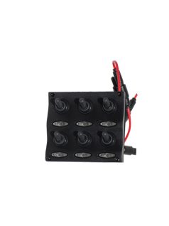 Kapcsolótábla 6 kapcsolóval+led