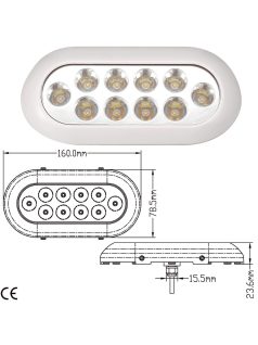 Vízalatti lámpa FEHÉR 10LED  /underwater/