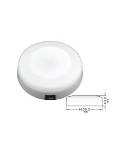 Lámpa belső, 16ledes, kapcsolóval, műanyag, fehér