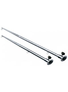 Zászlótartó rúd 60cm döntött,rozsdamentes talphoz