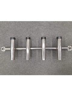 Horgászbot tartó 4-es , síkra szerelhető