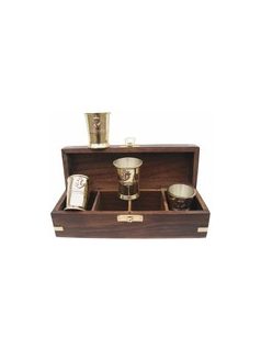 Rumos pohár, réz 4db (fadobozban)