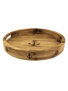 Tálca horgonymintával, fa