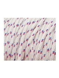 Kötél 8mm-es úszó, fehér alapon kék/piros /méter