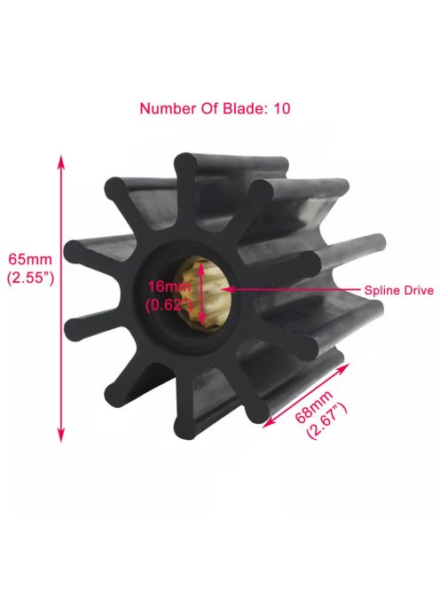 Vízlapát/impeller 500161 Yanmar/Mercruiser/Jabsco