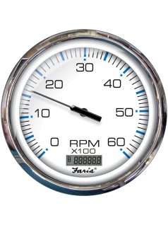   Kijelző, Fordulatszám mérő, benne digitális üemórával, Faria 12V