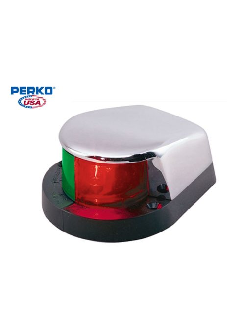 PERKO lámpa bicolor, zöld/piros 225°, navigációs fény, 12m-ig