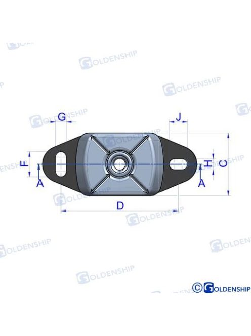 Motortartó bak 16mm, 280kg