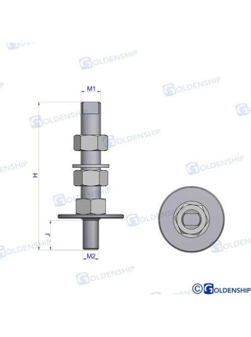 Motortartó bak 16mm, 280kg