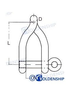 Sekli 5mm rozsdamentes, csavart