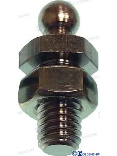   Patent alsó, ponyvára  nikkelezett réz, 5x15mm, vihar patent