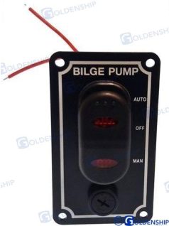   Fenékvíz szivattyú/Fenékszivattyú kapcsolótábla, On-OFF-AUTO