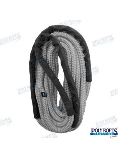 Kötél fuxolt 16mm-es, kikötő+hurok, szürke