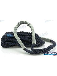 Kötél fuxolt 14mm-es, kikötő+hurok, sötétkék 10m